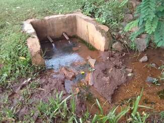 Bisherige defekte Wasserstelle