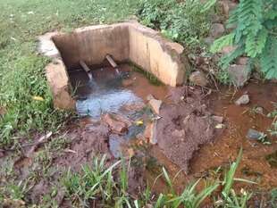 Bisherige defekte Wasserstelle Bisherige defekte Wasserstelle