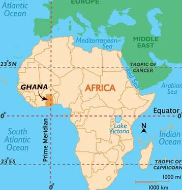 Ghana Karte