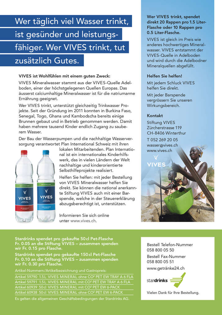 Bestellung Lieferung Mineralwasser